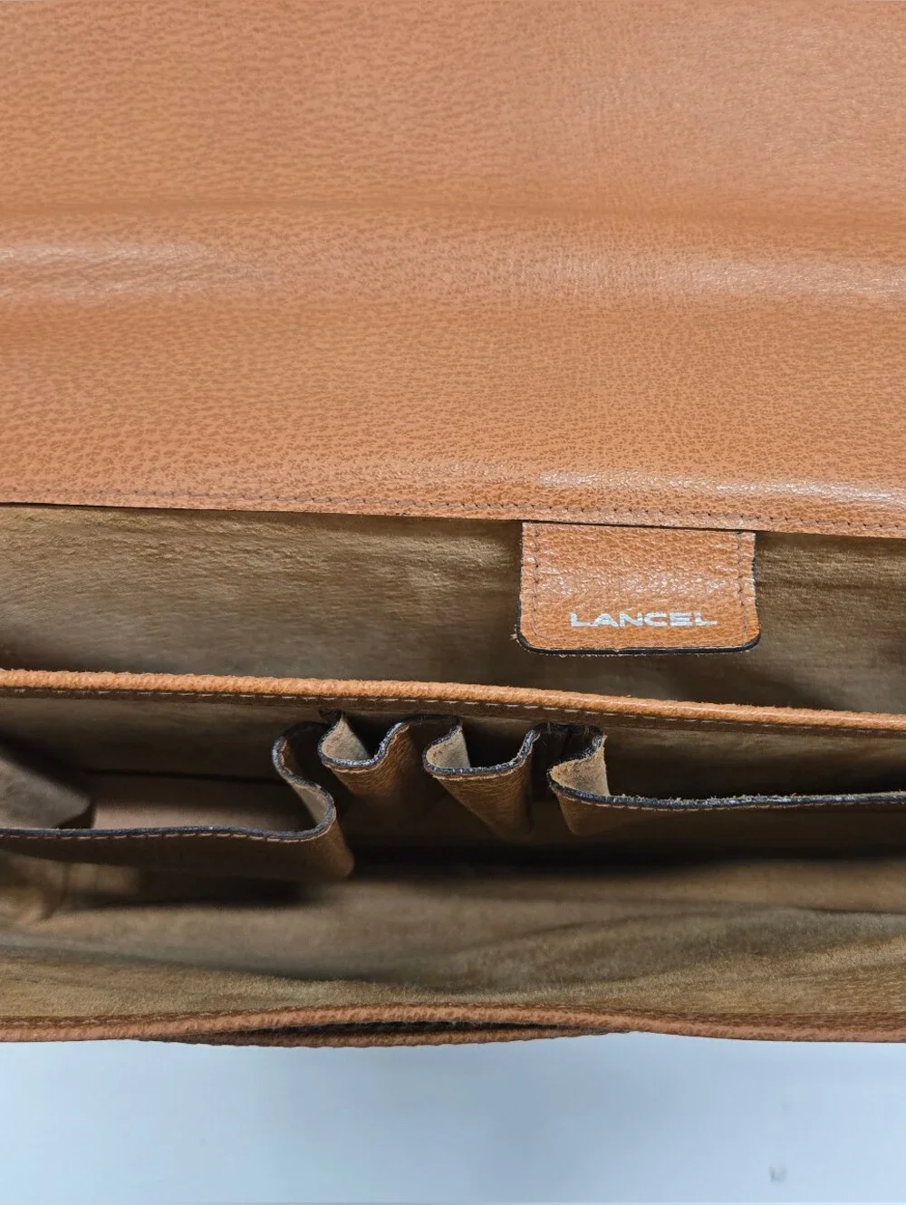 Lancel Made In ITALY Leather  Briefcase Excellent